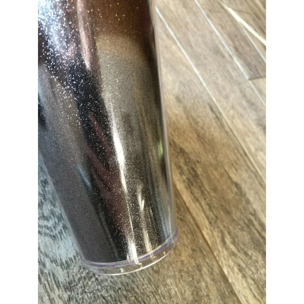 Starbucks Tumbler 16 oz‎ Silver Glitter Gradient Cold Coffee Cup Siren Logo